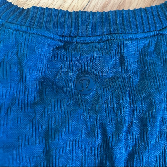 Lululemon Rest Less Pullover Rib/Textured Pattern Blue - Picture 7 of 10